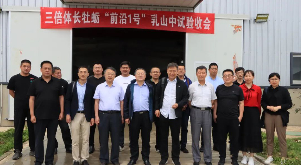 三倍体长牡蛎“前沿1号”新品种中试验收顺利进行